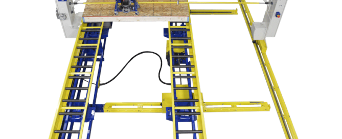 Wood Wall Squaring & Routing Station with Manual X-Y Router Bridge