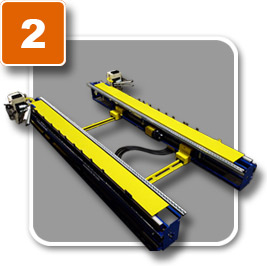 Panels Plus Framing Station - Aids in framing walls around pre-made subcomponent elements.